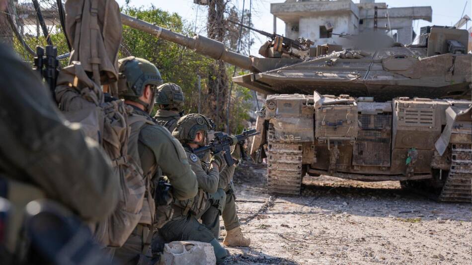 Soldados israelíes en la Franja de Gaza; guerra Israel-Hamás: Foto: X @idfonline