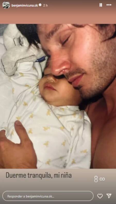 La historia de Benjamín Vicuña para recordar a su hija. Foto: Instagram.