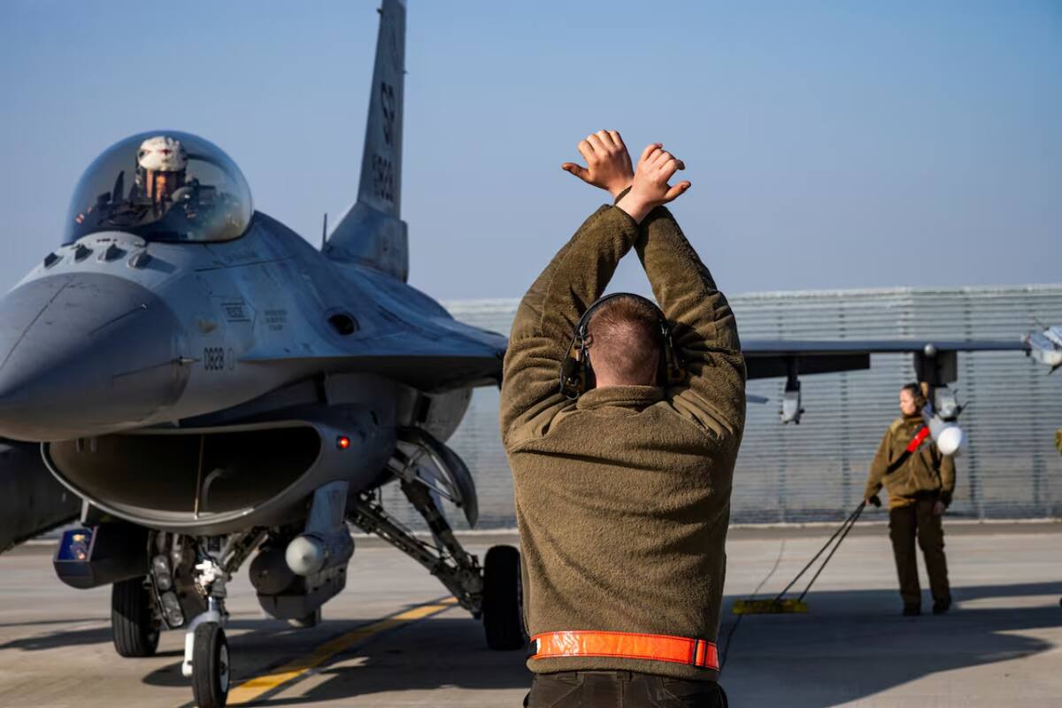 Pilotos en la guerra de Ucrania. Foto: EFE
