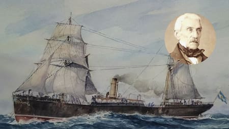 El trágico final del ARA Villarino, el barco que trajo los restos del General San Martín de regreso a Buenos Aires