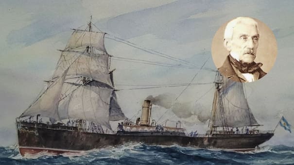 El trágico final del ARA Villarino, el barco que trajo los restos del General San Martín de regreso a Buenos Aires
