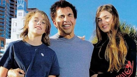 Gustavo Martínez y los hijos de Ricardo Fort