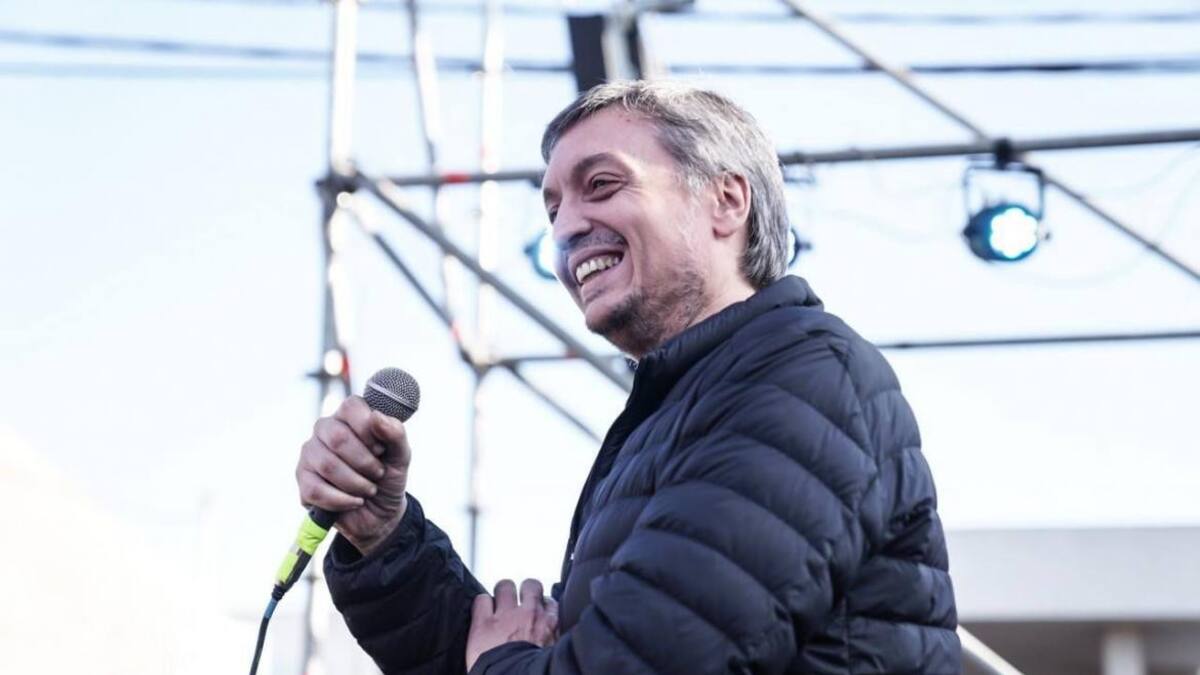 Máximo Kirchner, acto en Los Toldos. Foto: prensa.