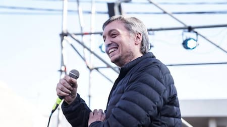 Máximo Kirchner, acto en Los Toldos. Foto: prensa.