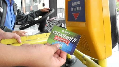 Boleto estudiantil gratuito