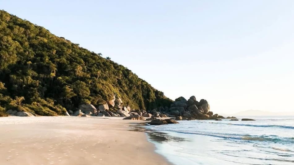 Las playas de Governador Celso Ramos, en Brasil, son tranquilas y paradisíacas. Foto: Instagram / praiadepalmas.