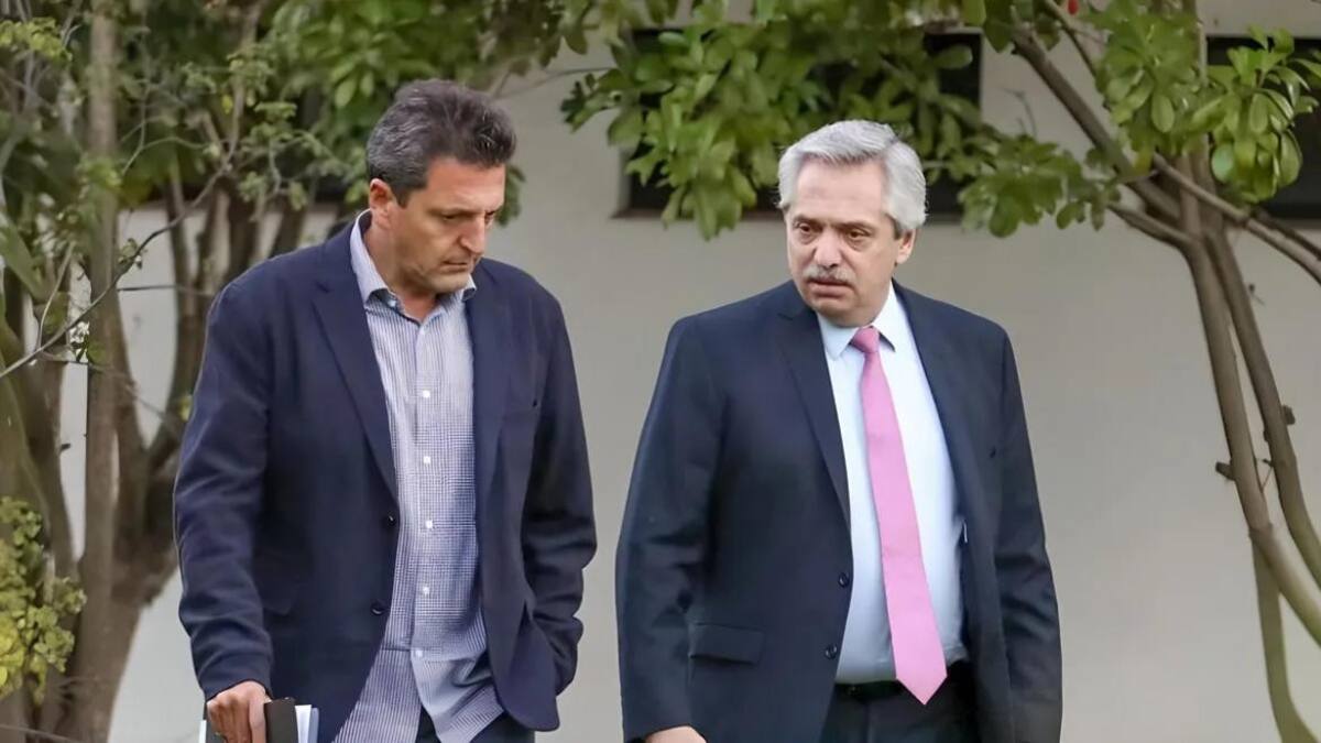 Sergio Massa y Alberto Fernández. Foto: NA.