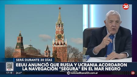 Jorge Castro en Canal 26: el acuerdo de cereales en el mar Negro y la violenta situación que transita Turquía