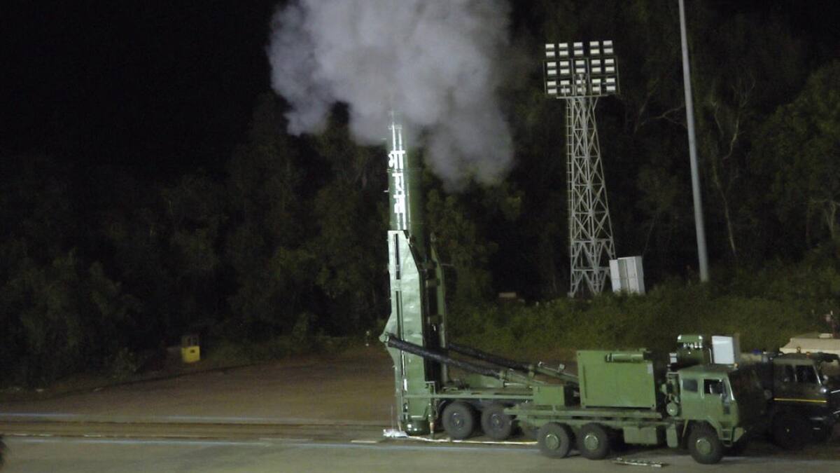 India probó con éxito su primer misil hipersónico. Foto EFE