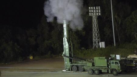 India probó con éxito su primer misil hipersónico. Foto EFE