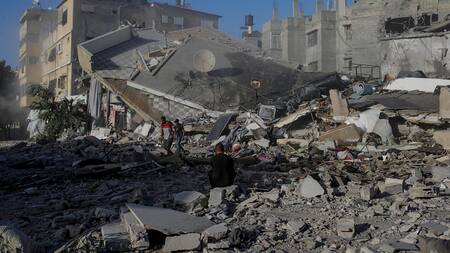 Destrucción en Gaza tras ofensiva de Israel.