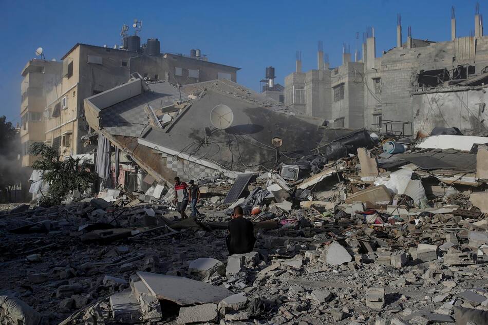 Destrucción en Gaza tras ofensiva de Israel.