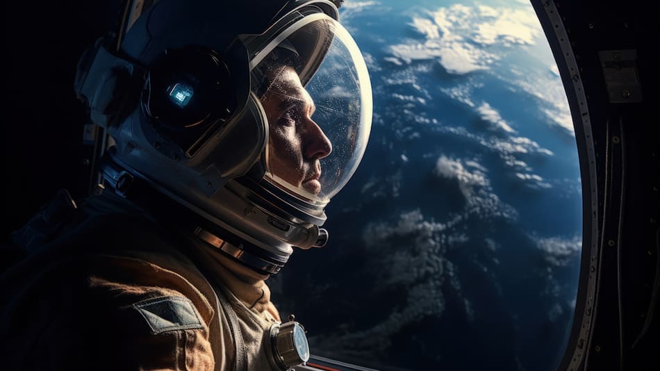 Astronauta en el espacio. Foto: Freepik