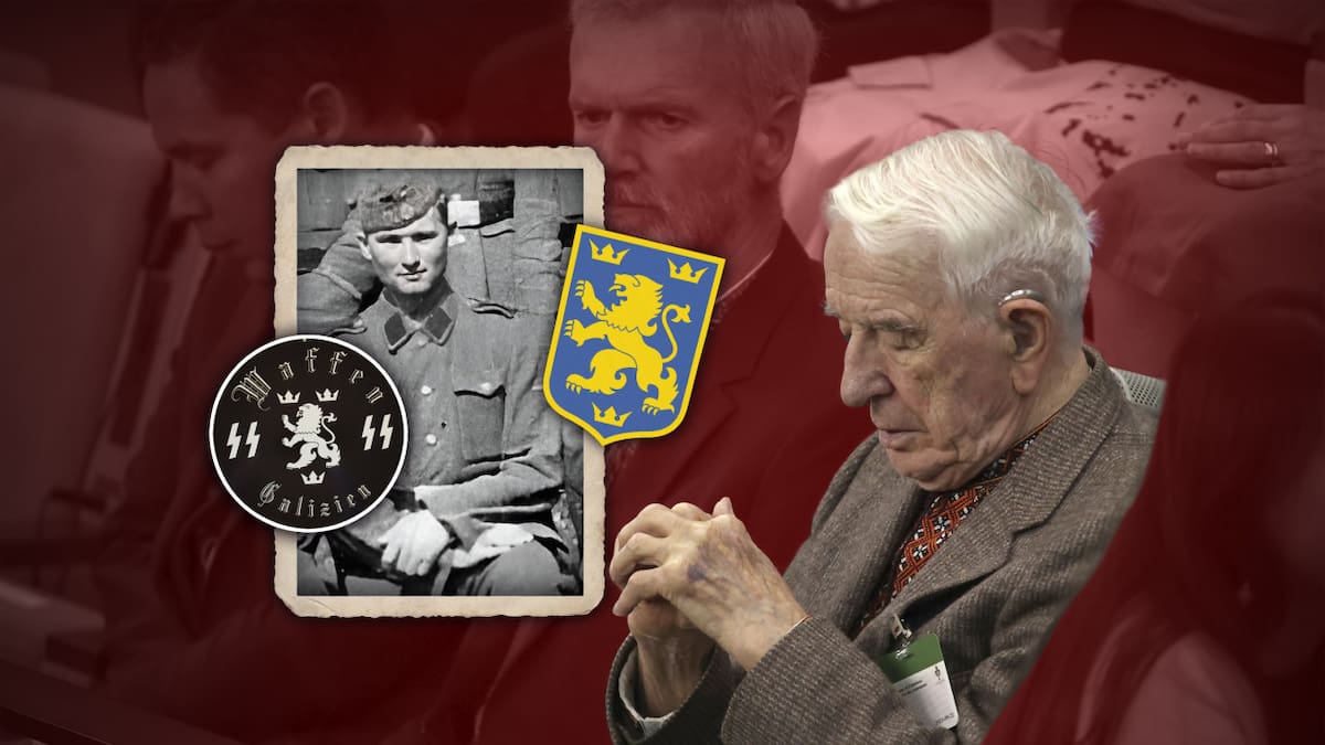 Yaroslav Hunka, pasado y presente de un SS nazi. Foto: Reuters/Bundesarchiv/Canal26.