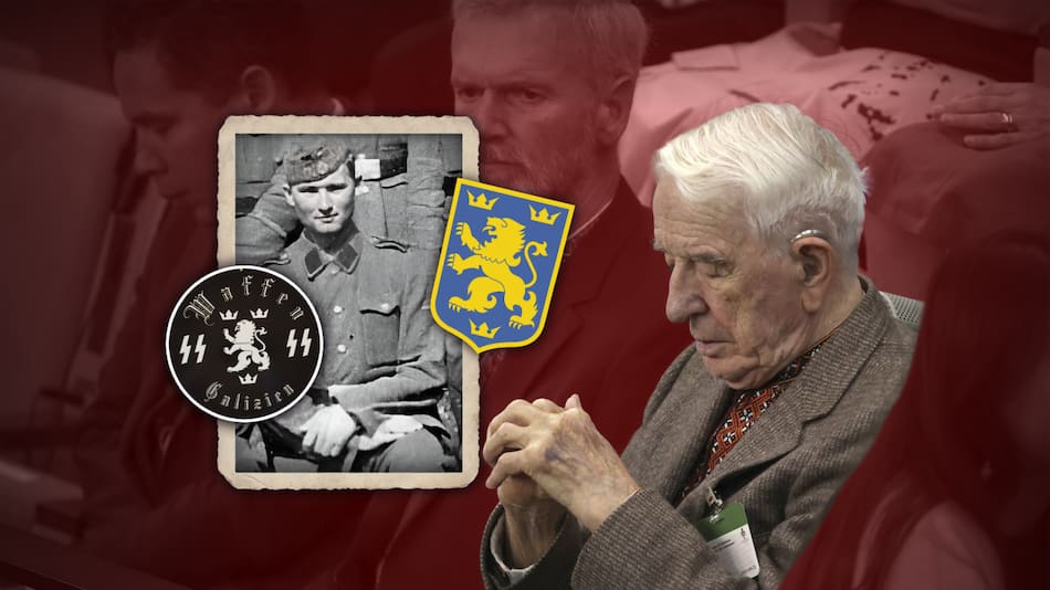 Yaroslav Hunka, pasado y presente de un SS nazi. Foto: Reuters/Bundesarchiv/Canal26.