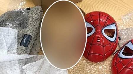 La cabeza hallada por la Aduana.