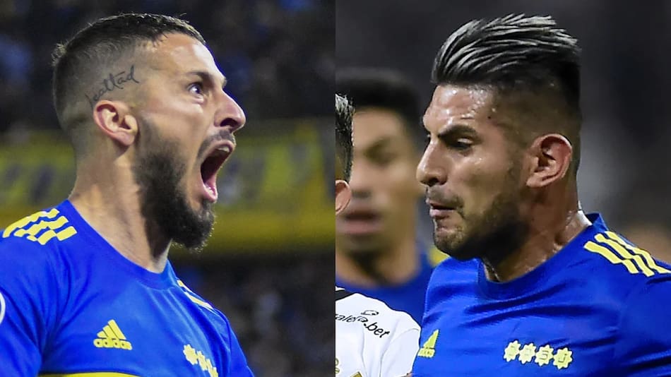 Darío Benedetto y Zambrano, Boca. Foto: NA