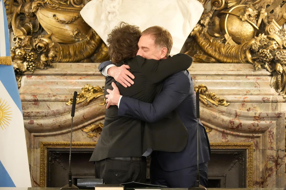Javier Milei y Diego Santilli