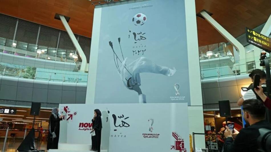 Poster del Mundial de Qatar 2022. Foto: NA.