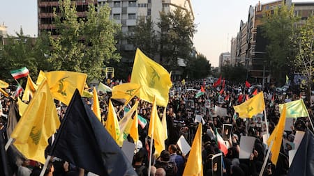 Banderas de Hezbollah. Foto: Reuters.