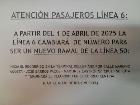 Colectivo línea 6. Foto: X/CiudadDeBondis