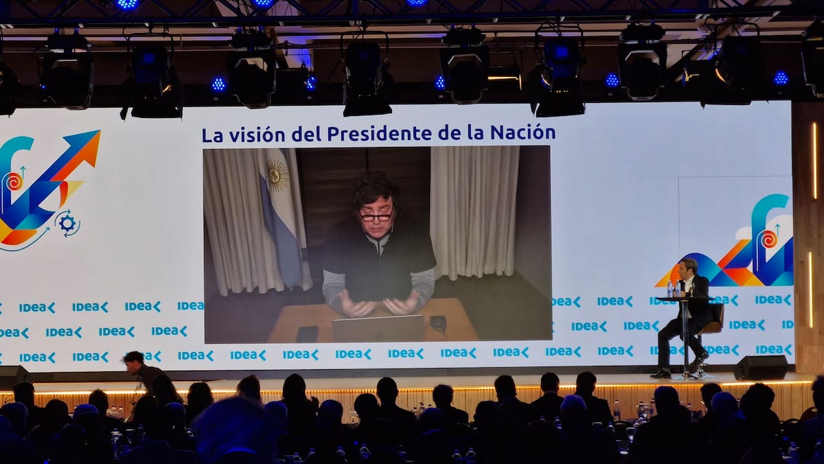 Javier Milei en el Coloquio Idea 2026.