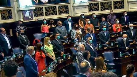 Inicio de la sesión en la Cámara de Diputados de la Provincia de Buenos Aires.