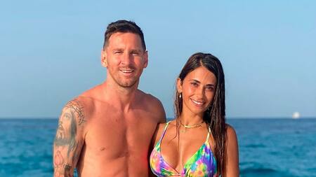 Lionel Messi eligió un destino caribeño para disfrutar de sus vacaciones en familia. Foto: Twitter @LaSeleccion_Ar.