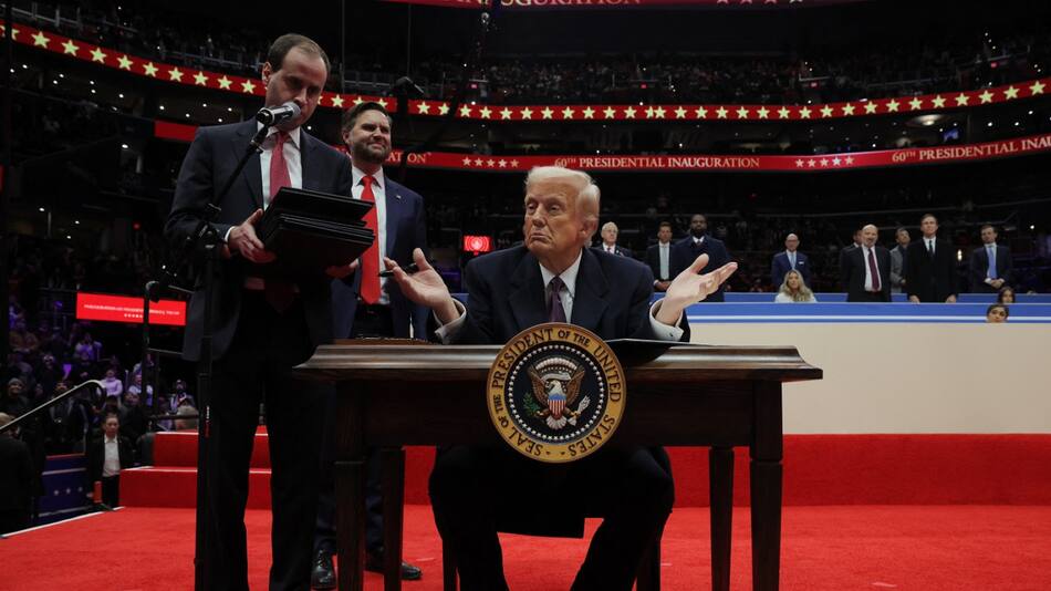 Donald Trump, presidente de Estados Unidos. Foto: Reuters/Carlos Barria