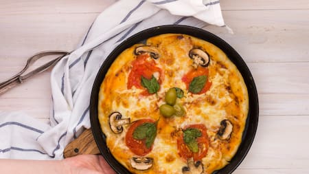 Provoleta, queso, tomate, receta, comida.