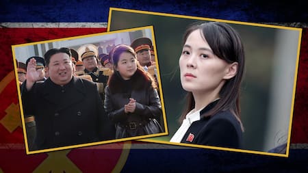 Kim Yo Jong y Kim Ju Ae. Fotos: Reuters / 26 Historia / Canal 26.