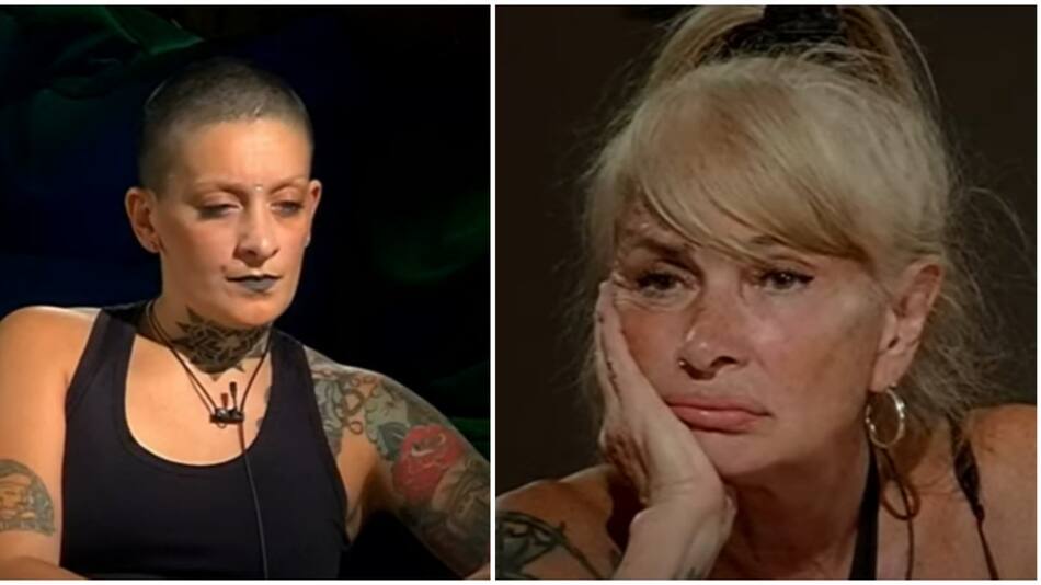 Isabel de Negri y Juliana “Furia” Scaglione. Fotos: captura Telefe.