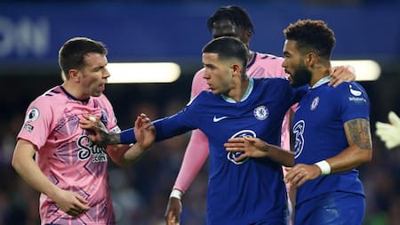 Enzo Fernández; Chelsea vs. Everton. Foto: Reuters.