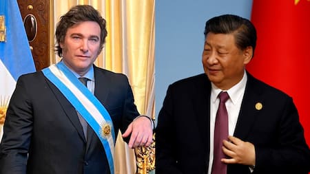 Javier Milei y Xi Jinping. Fotos: NA.