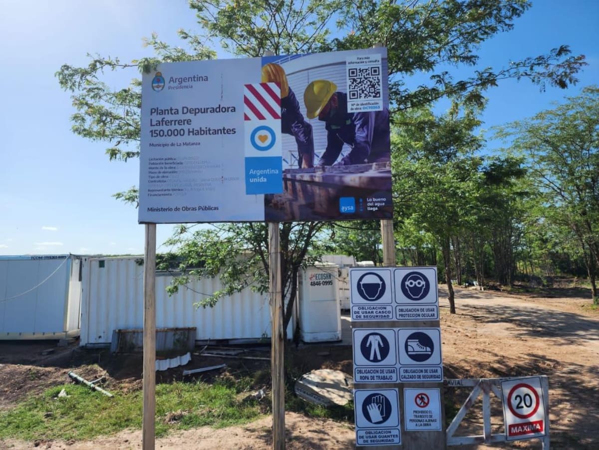 Comenzó la construcción de la Planta Depuradora Laferrere que beneficiará a 150 mil vecinas y vecinos de La Matanza