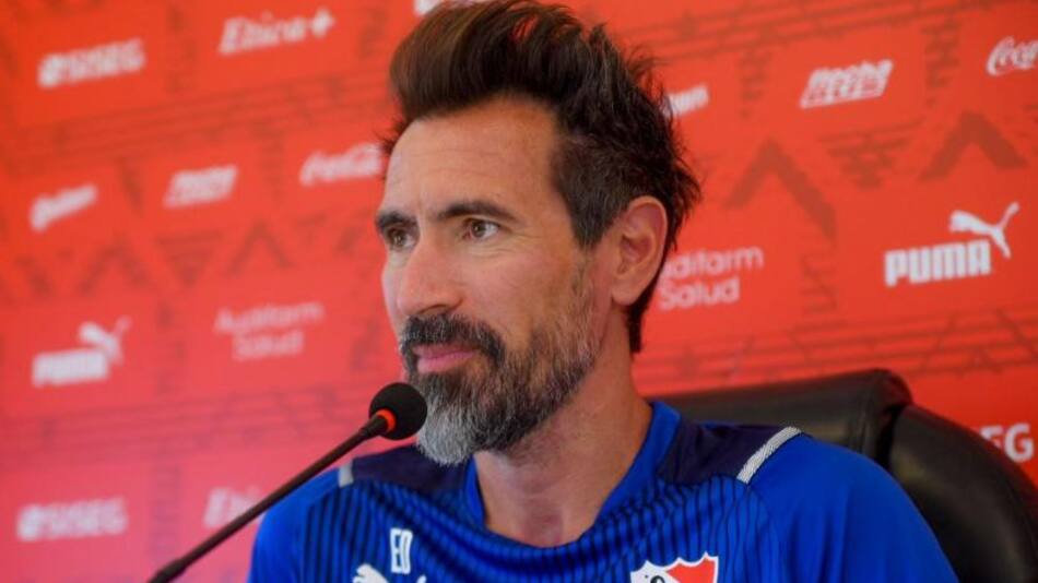 Eduardo Domínguez, técnico de Independiente. Foto: NA.