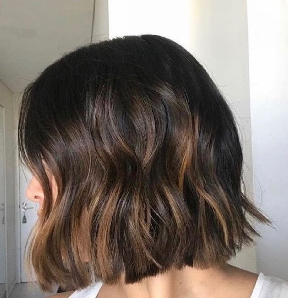 Mechas sin decolorar. Foto PINTEREST