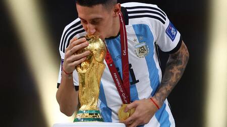 Ángel Di María; Mundial de Qatar 2022. Foto: Reuters.