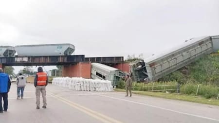 Tren accidentado en Rosario, NA