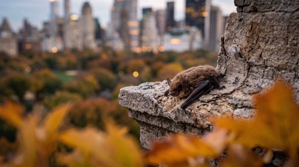 Murciélago en Nueva York., Bat in New York City 2026