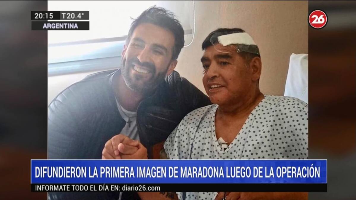 Diego Maradona tras la operación, la primera foto, fue dado de alta