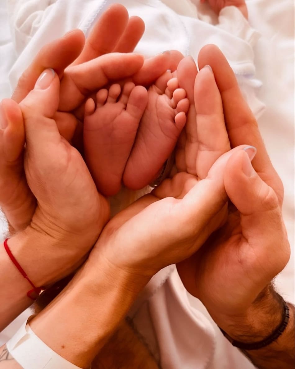 La tierna postal que compartió Nicole Neumann tras la llegada de Cruz. Foto: Instagram @nikitaneumannoficial.