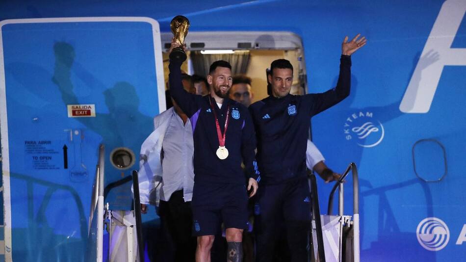 Llegada de la Selección a Ezeiza, Reuters