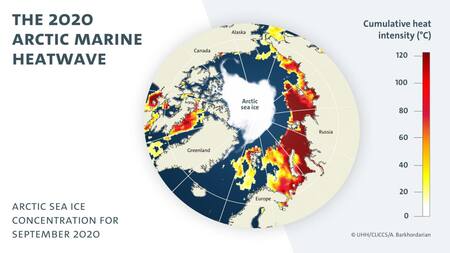 Estudio pronostica que las olas de calor marinas en el Océano Ártico serán la nueva normalidad. EFE