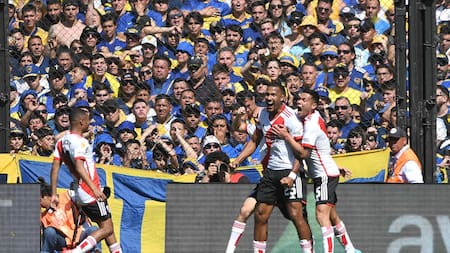 Gol de Salomón Rondón; Superclásico; Boca vs. River. Foto: Télam.