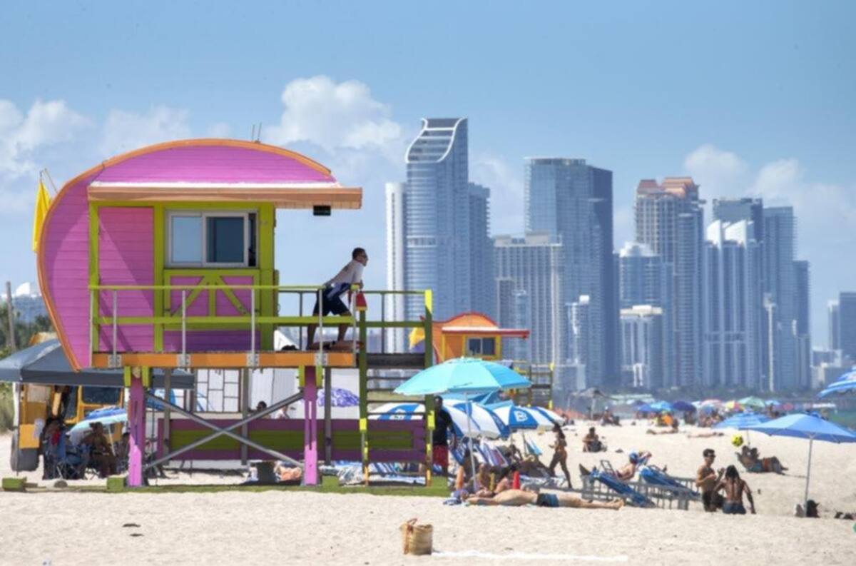 Playa de Miami. Foto: EFE