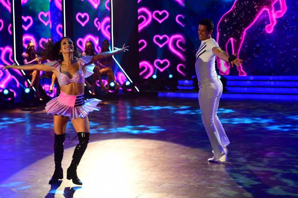 Lourdes Sánchez y Diego Ramos en el Bailando 2018 (Prensa)