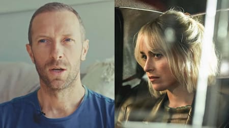 Chris Martin y Dakota Johnson. Fotos: Instagram.