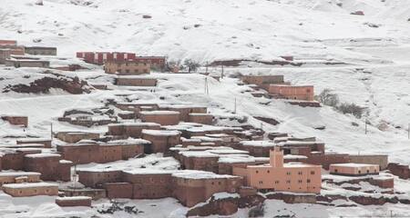 Zonas de gran altitud enfrentan el temporal. Foto Hespress