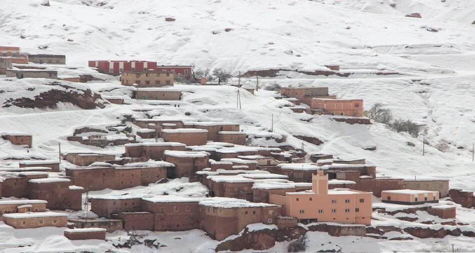 Zonas de gran altitud enfrentan el temporal. Foto Hespress